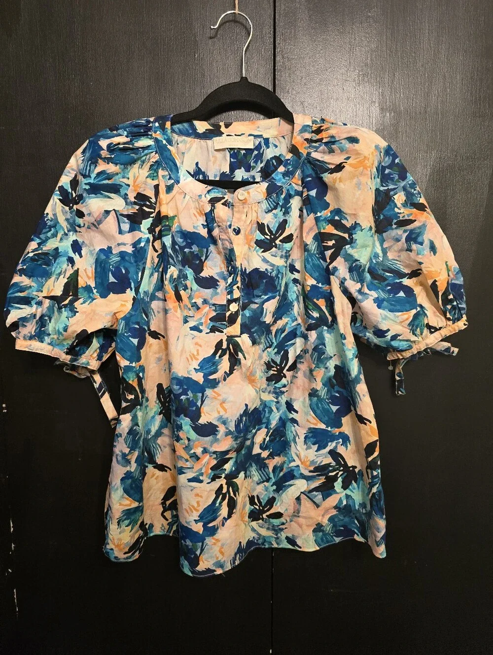 Ulla Johnson Vienne Blouse In Delphinium Size 4- Excellent Condition